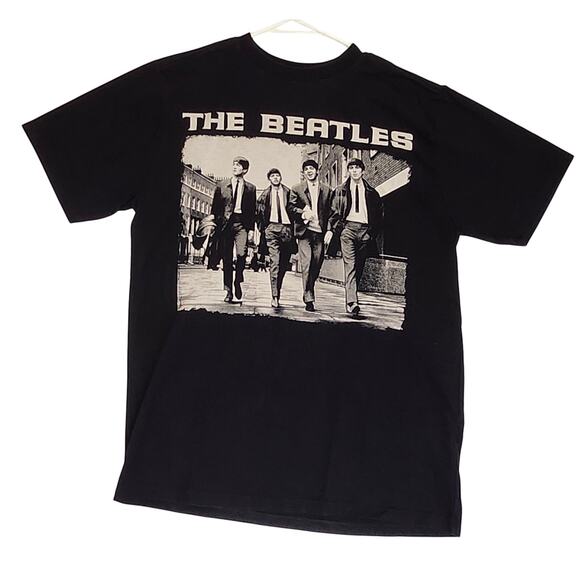 Apple Corps The Beatles Women's Black Short Sleeve T-Shirt, Size XS - Picture 1 of 5
